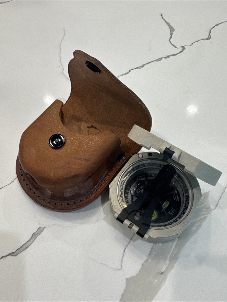 Brunton Compro Pocket Transit Compass with Leather Case