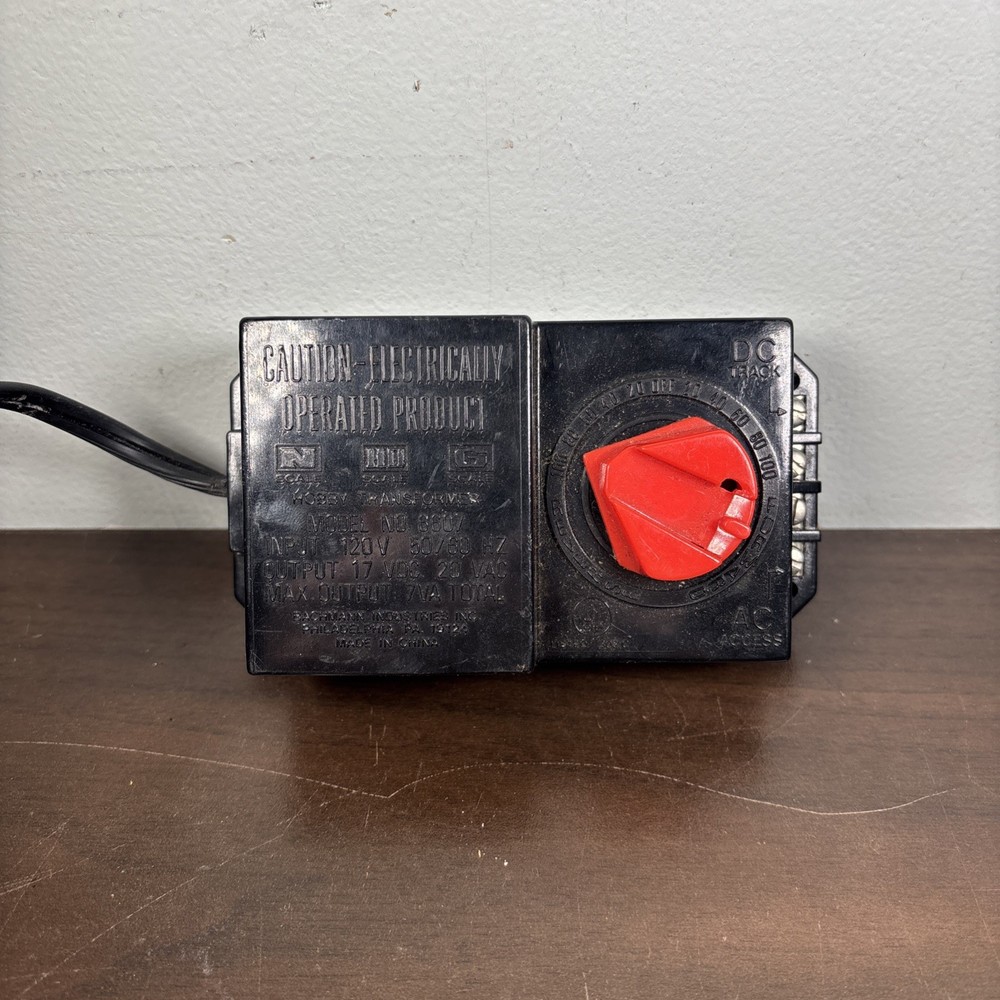 Bachmann N, Ho, G Scale Transformer Controller Model Train Set Layout No. 6607