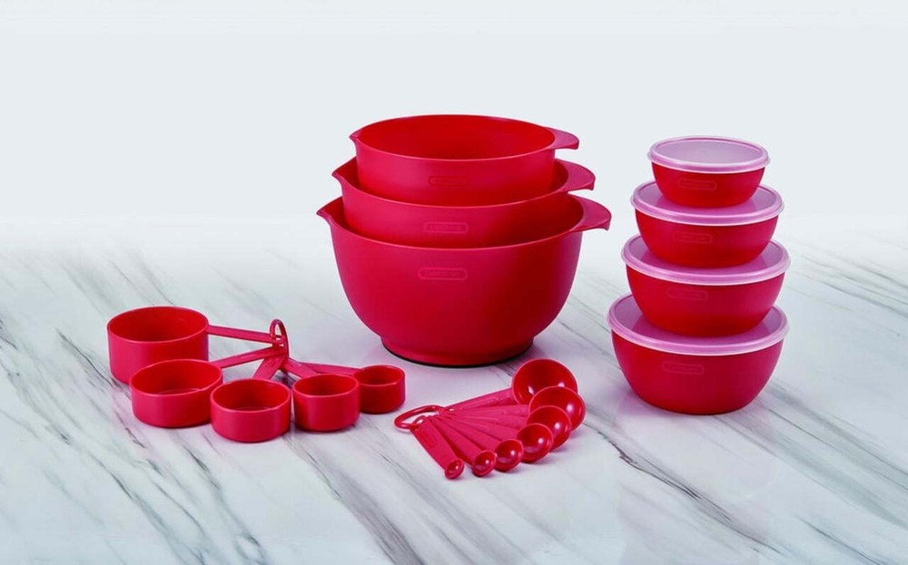 23 Piece Plastic Baking Set Mixing and Measuring Baking Dishwasher Safe Kitchen