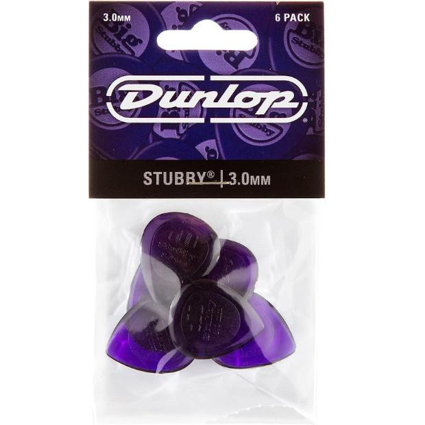 Dunlop Stubby Jazz 3.0mm 6-Pack