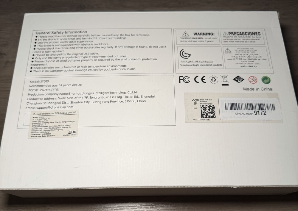 JY013 Foldable Drone quadcopter designed for beginners. Open Box. (2/22)