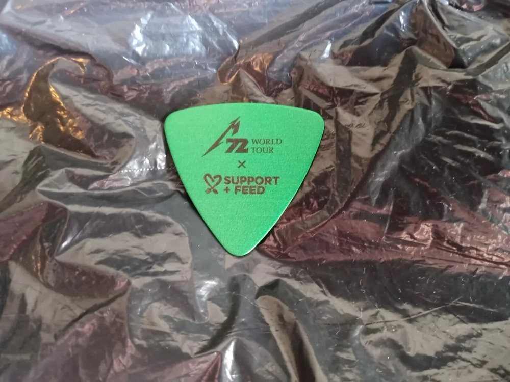 METALLICA M72 World Tour RaRe Green Crispy ALLWithinHands GUITAR PICK