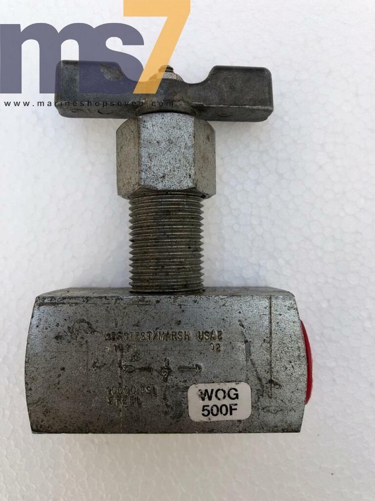 MARSH 10000 PSI STEEL NEEDLE VALVE