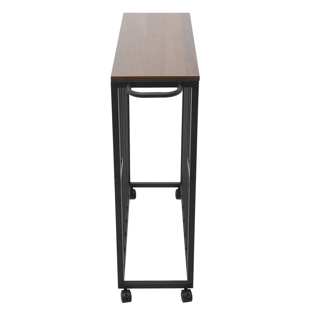 Black Painting Drying Rack with Storage, 4 Wheels for Easy Mobility