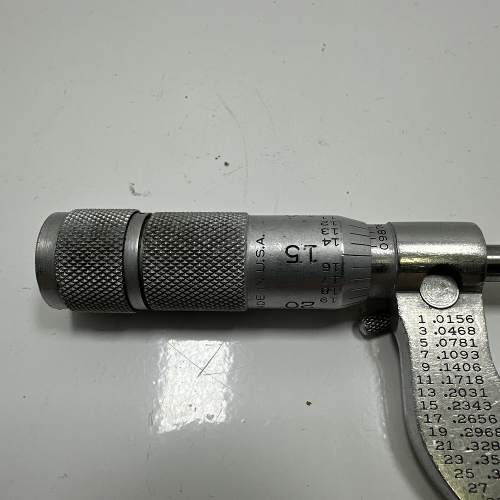 Lufkin CT1661V Micrometer 0-1" USA