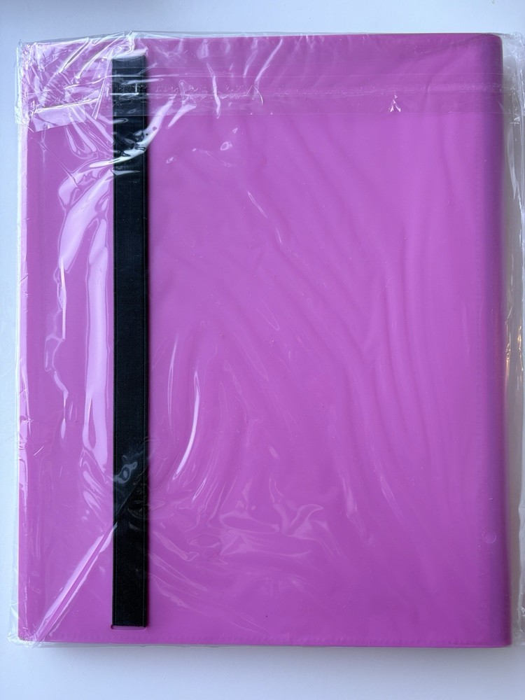 9 Pocket - Strap Binder - 360 Side Loading - Hot Pink Skitty