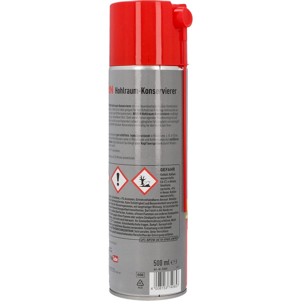 Cavity Preserver, Protects Vehicle Cavities from Rust, 500 ml
