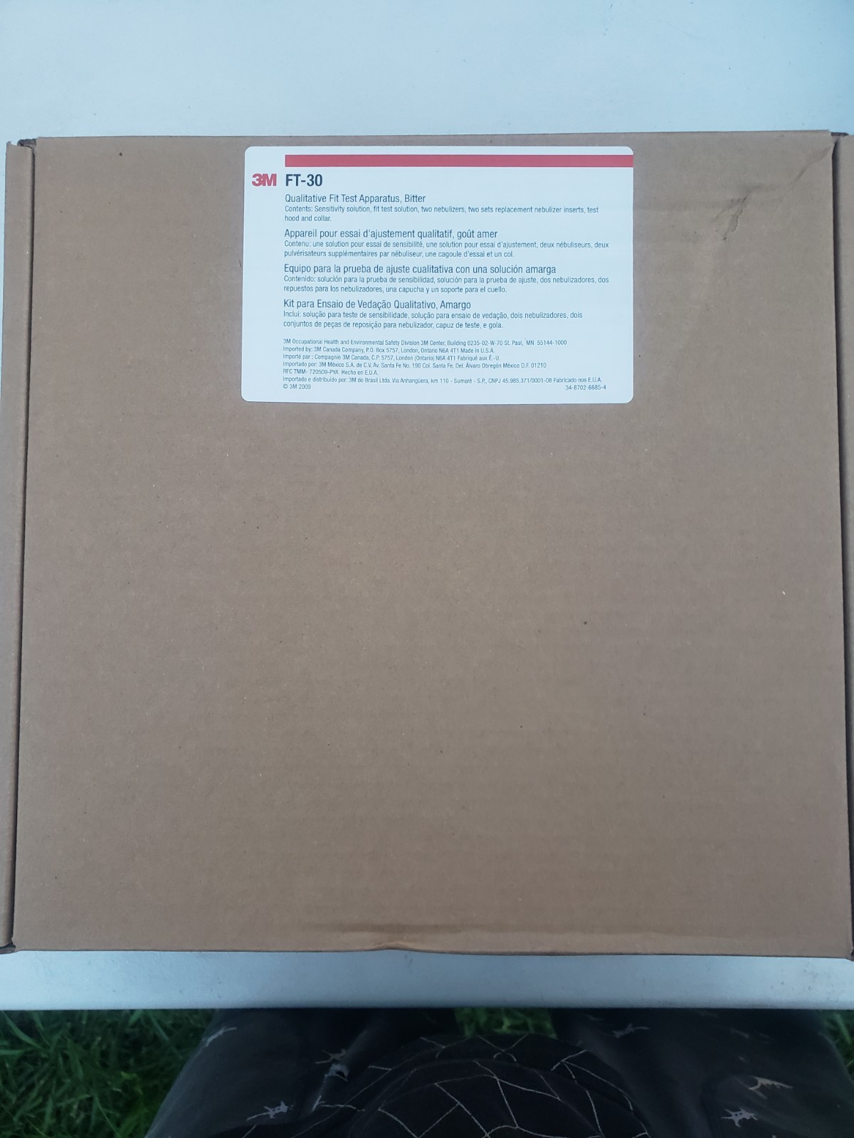 3M HealthCare FT-30 Qualitative Respirator Fit Test Kit Bitter Solution 3M 54203