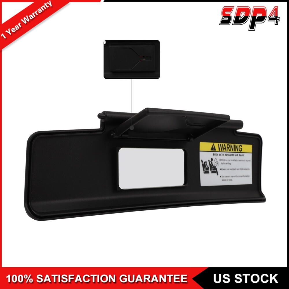 Left Driver Side Black Sun Visor For Mazda MX-5 Miata 2006-2015