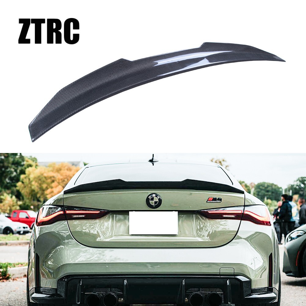 Carbon Fiber Trunk Wing Spoiler For BMW 4 series G22 430i M440i/M4 G82 2019-2024