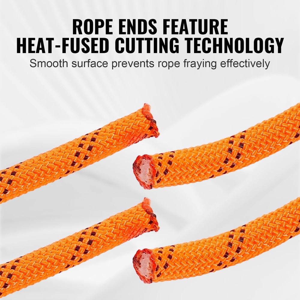 Arborist Tree Climbing Rope Double Braid Polyester 1/2" x 120' 48-Strand