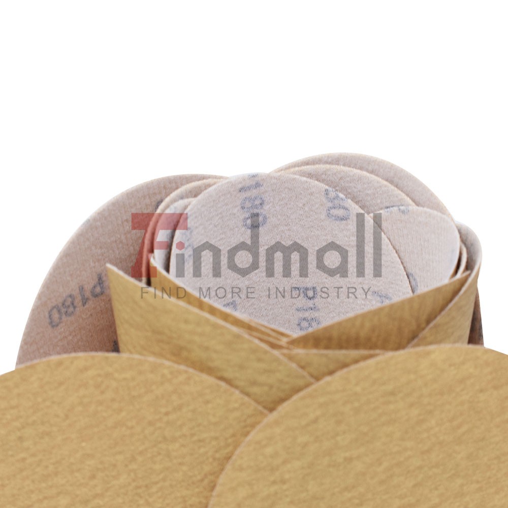 100 Pack NO-Hole Hook Loop Pads Sanding Disc Flocking 6" 180 Grit