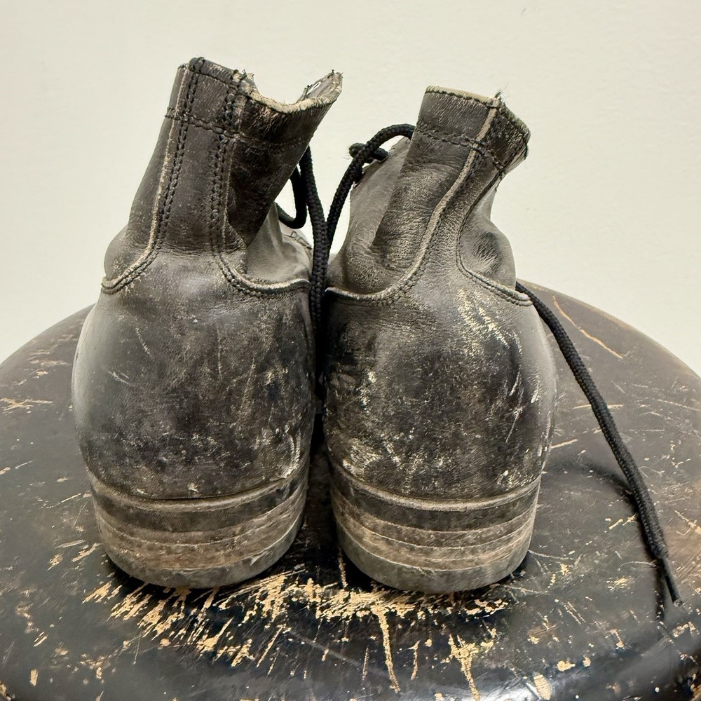 Pre WWII US Navy Service Shoes Leather Boots Small