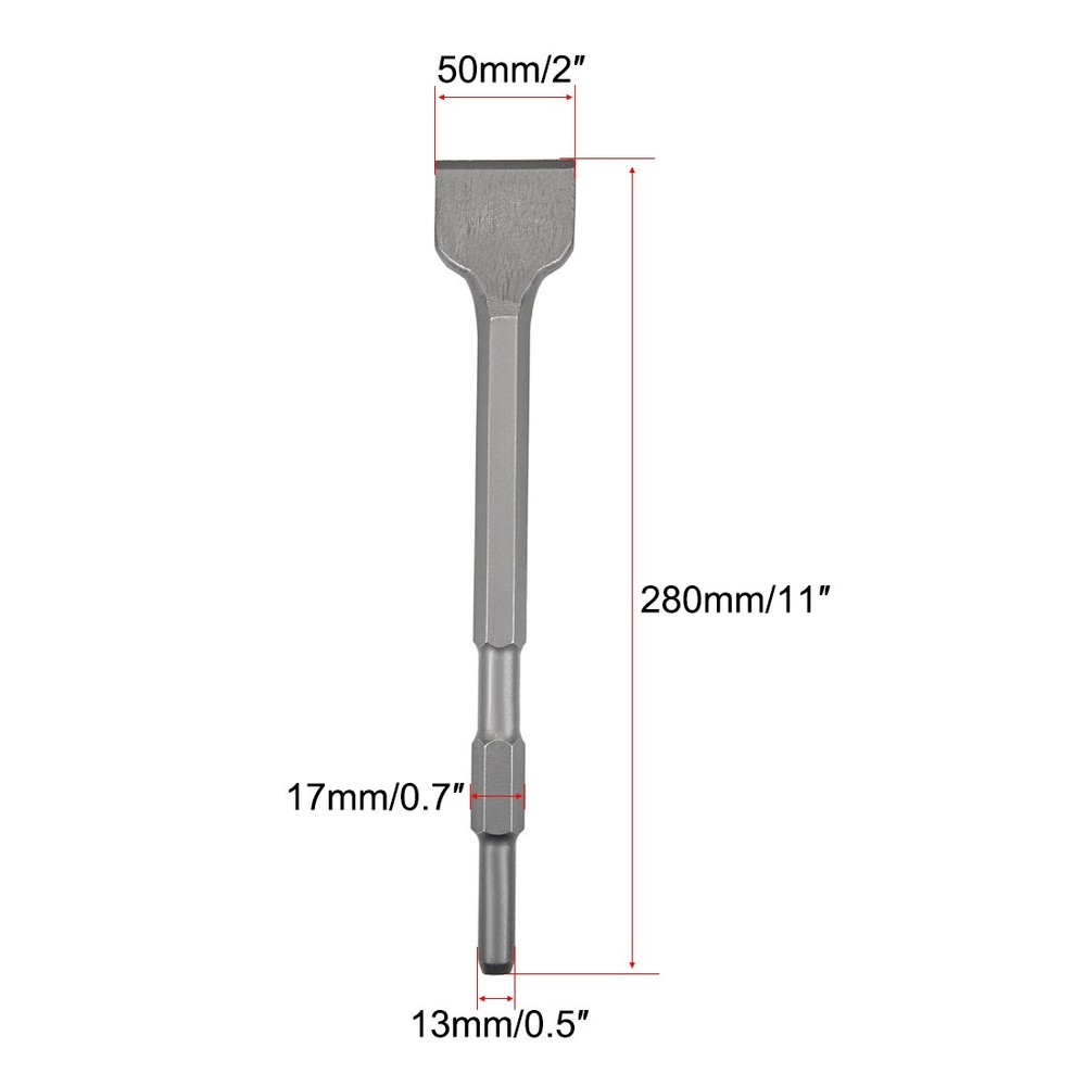 Scraping Chisel 50mm Dia Masonry Drill Bit Hex Shank for Remove Scale