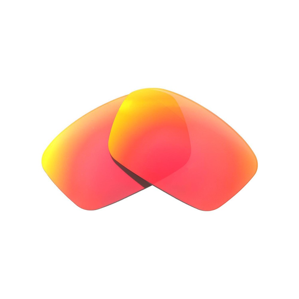 Walleva Fire Red Polarized Replacement Lenses For Oakley Siphon (OO9429)