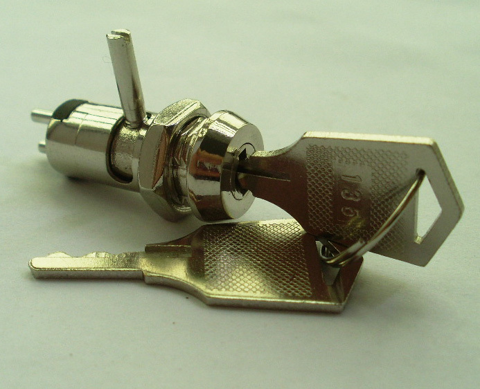 5x Metal Key Switch ON/OFF & Lock Machinery & Electronic double function 10keys