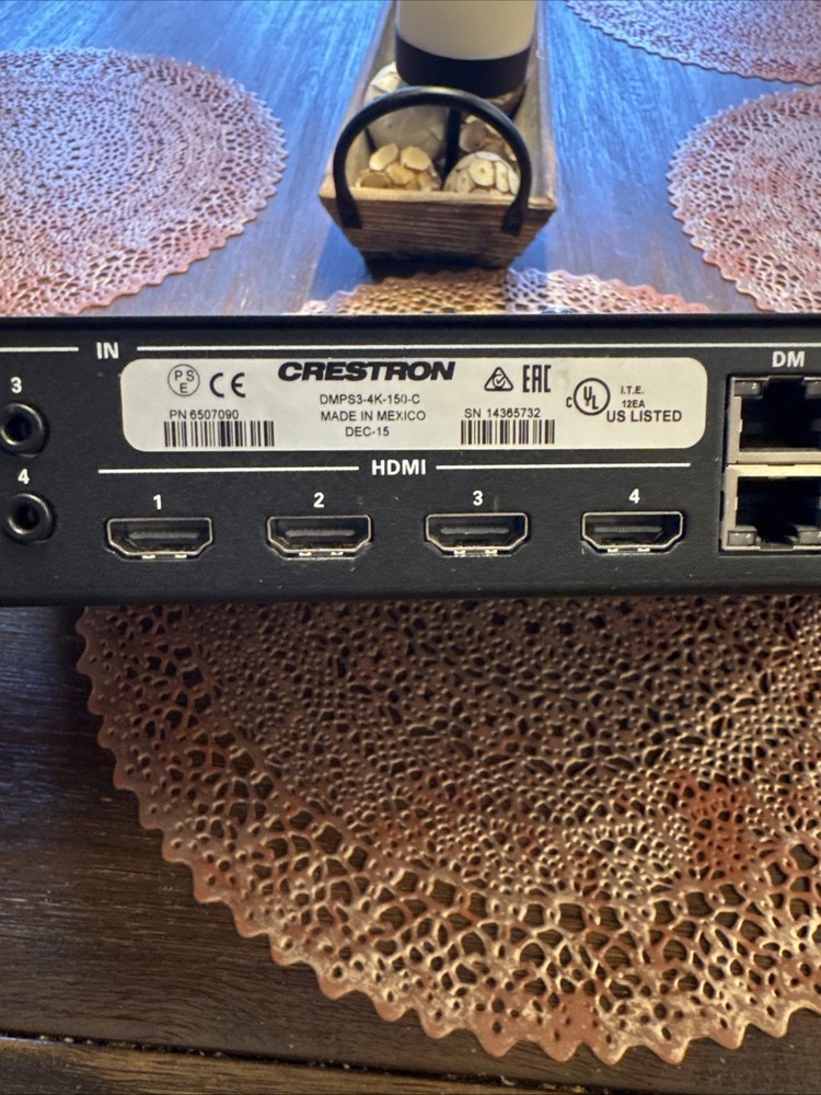 Crestron DMPS3-4K-150-C Digital Media Presentation System - Tested & Working!