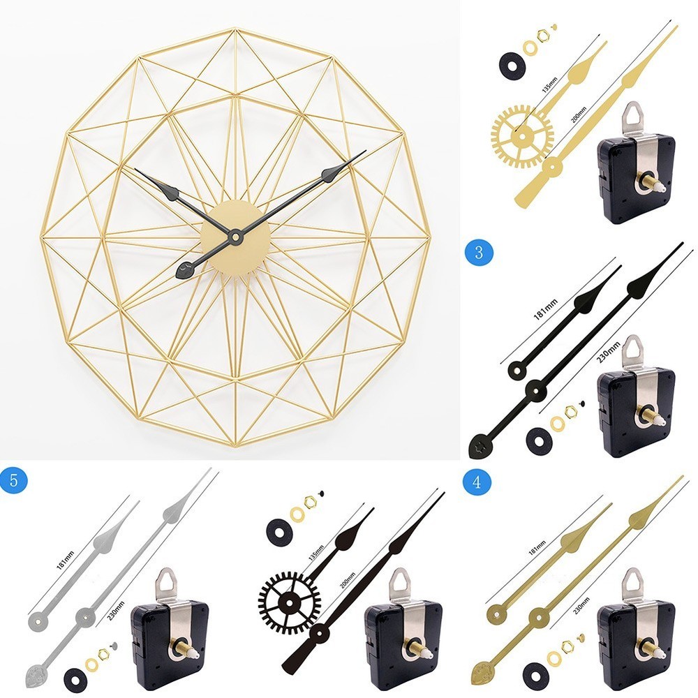 Replacement Clock Mechanism 50-60cm Clock Movement High Torque Long Hands