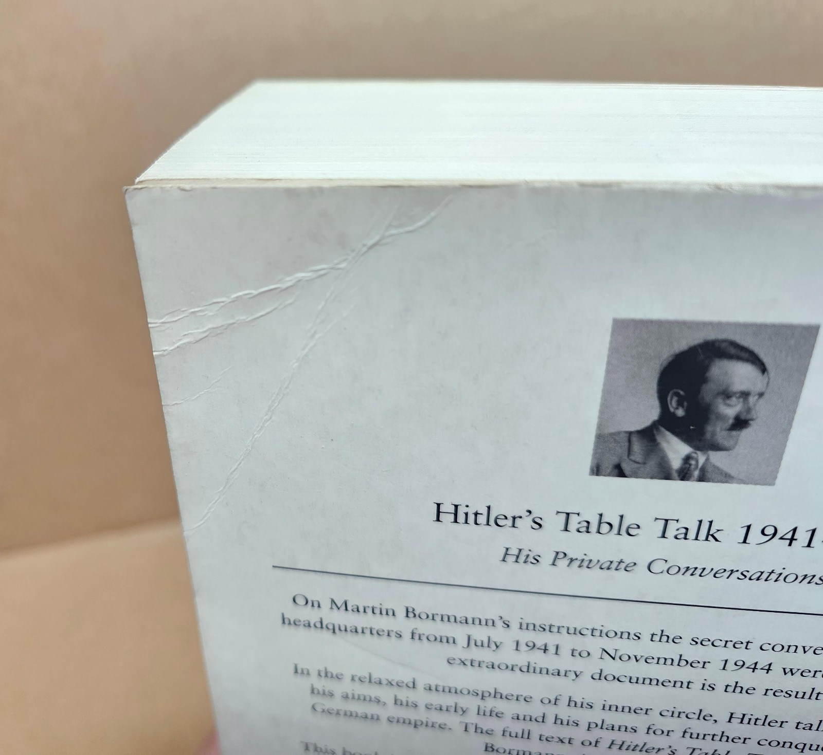 Hitler's Table Talk 1941-1944 His Private Conversations Paperback 2002