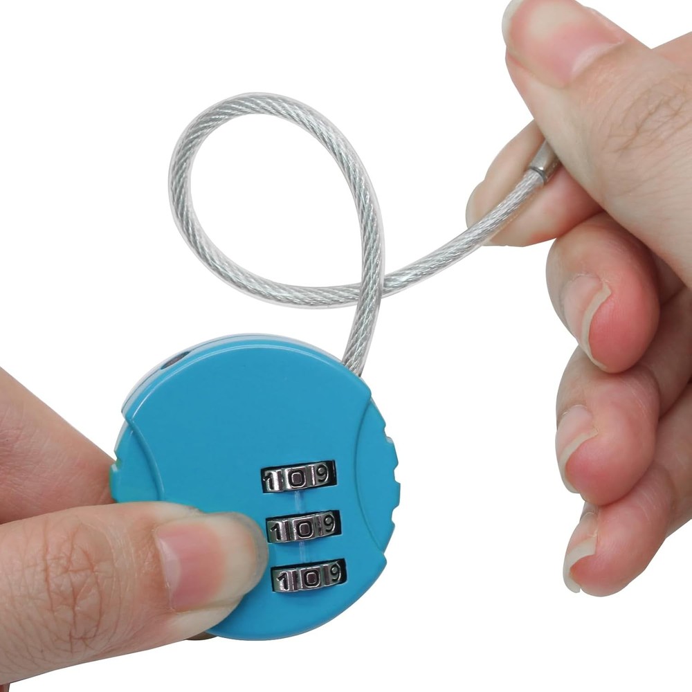 2 Pack 3 Digit Combination Lock - Outdoor Waterproof Padlock - Mini Combination