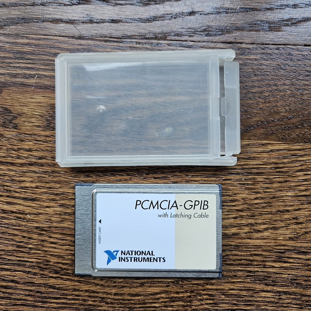 National Instruments (NI) PCMCIA-GPIB Interface Card + Plastic Case (No Cable)