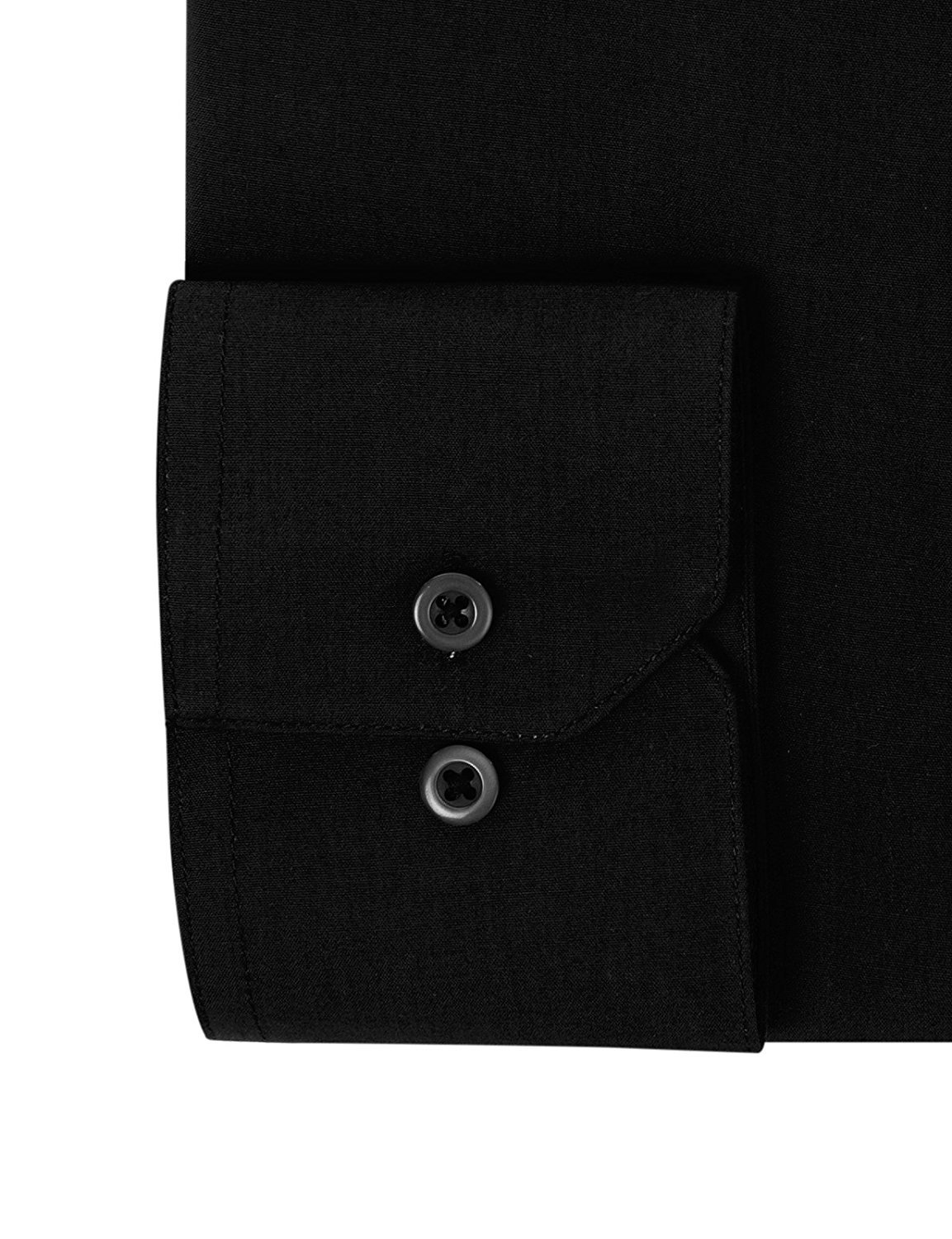 New Berlioni Italy Men Premium Classic French Convertible Cuff Solid Dress Shirt