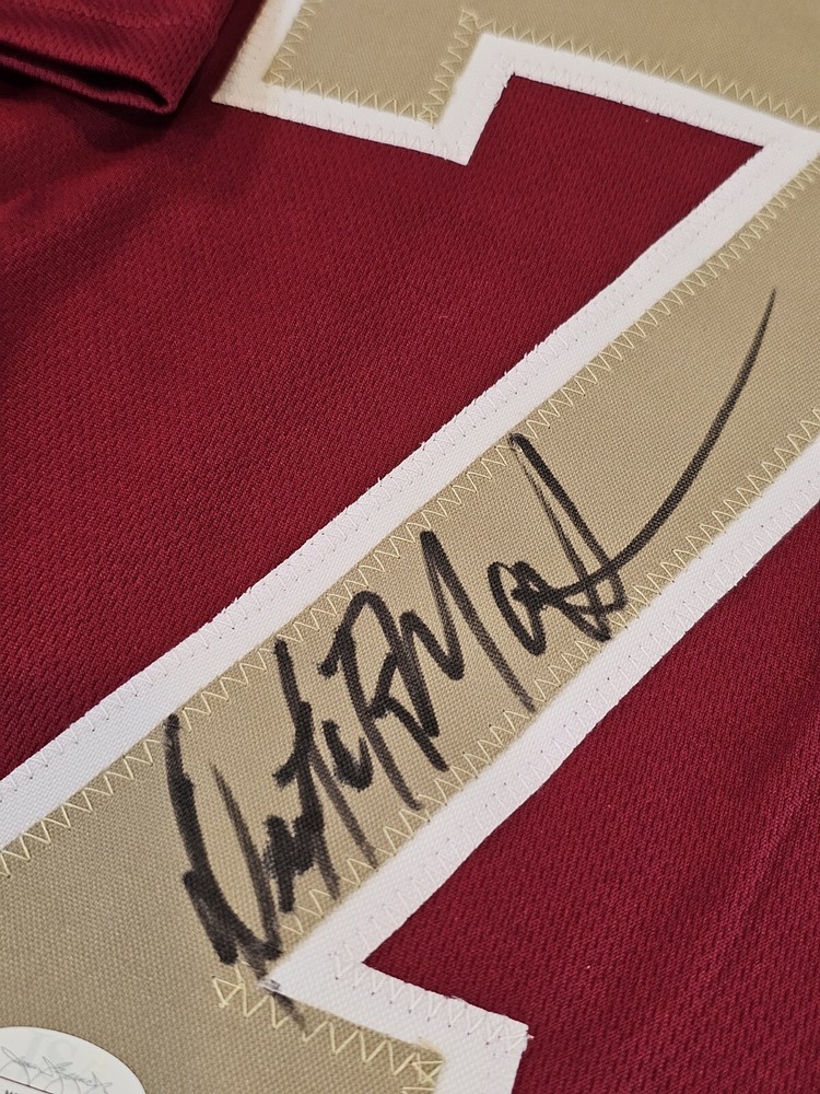 Dexter Manley Autographed/Signed Jersey JSA COA Red Custom Jersey