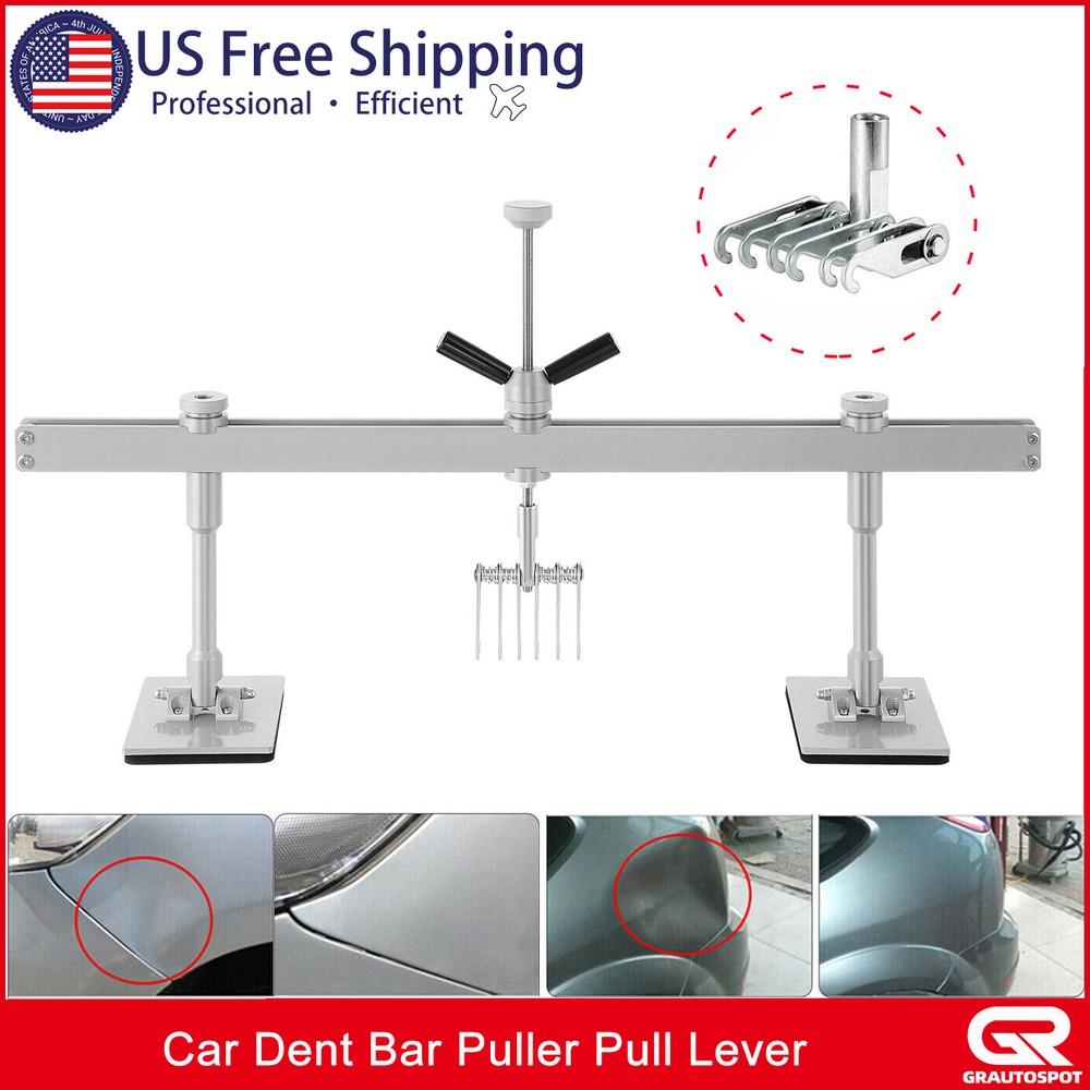 Car Dent Bar Puller Pull Lever Pulling Kit Removal Hammer Repair Auto Body Tool