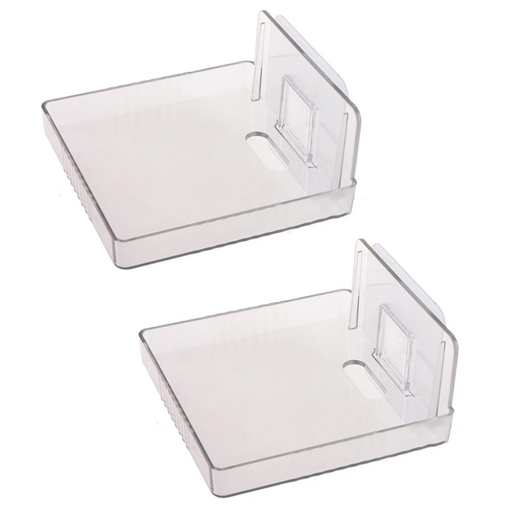 2* Storage Bracket Holder Shock-proof Router Tv Box Wall-mounted Kit Universal