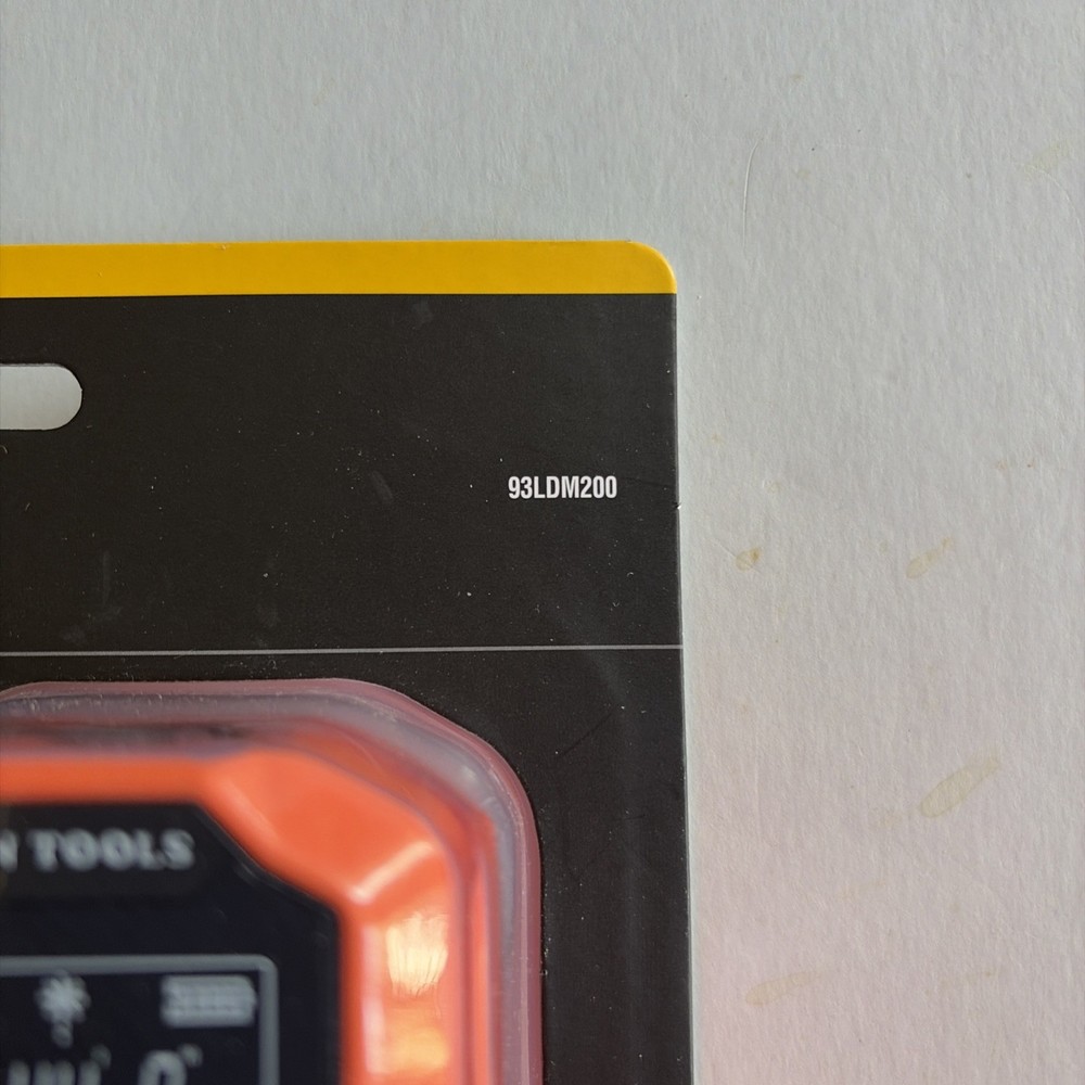 Klein Tools 93LDM200 Laser Distance Measurer LCD Continuous Rechargeable Compact