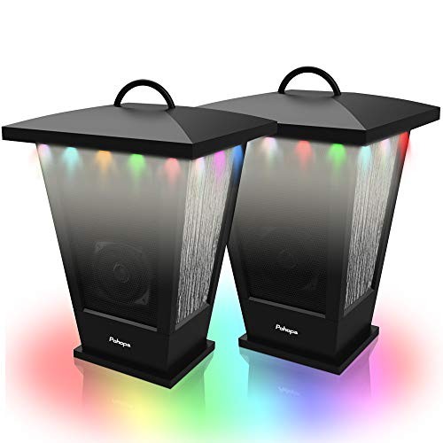 Bluetooth Speakers Waterproof, 2 Packs True Wireless Stereo Colored Lights