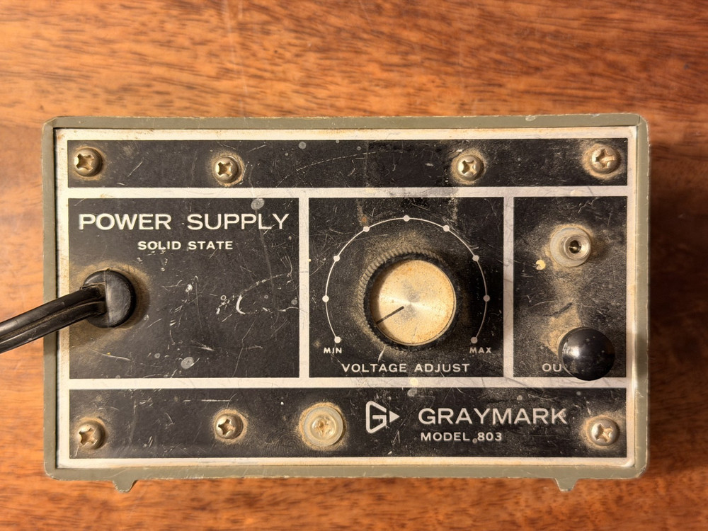 Vintage GrayMark 803 Model Train Power Supply Solid State Japan
