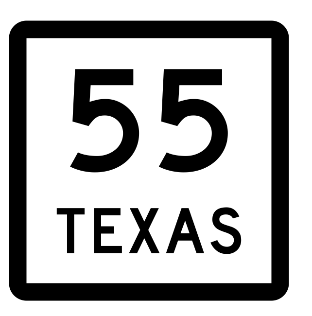 Texas State Highway 55 Sticker Decal