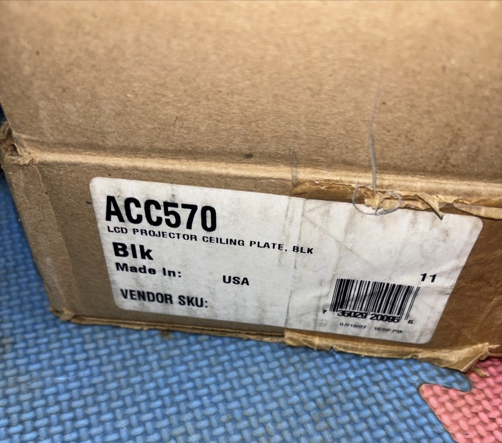 Peerless AV Industries LCD Projector Round Ceiling Plate ACC570 BLK