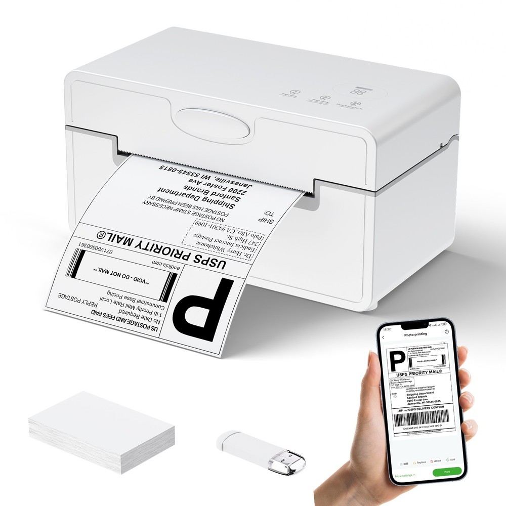 Peripage bluetooth thermal label printer 4x6 shipping label printer
