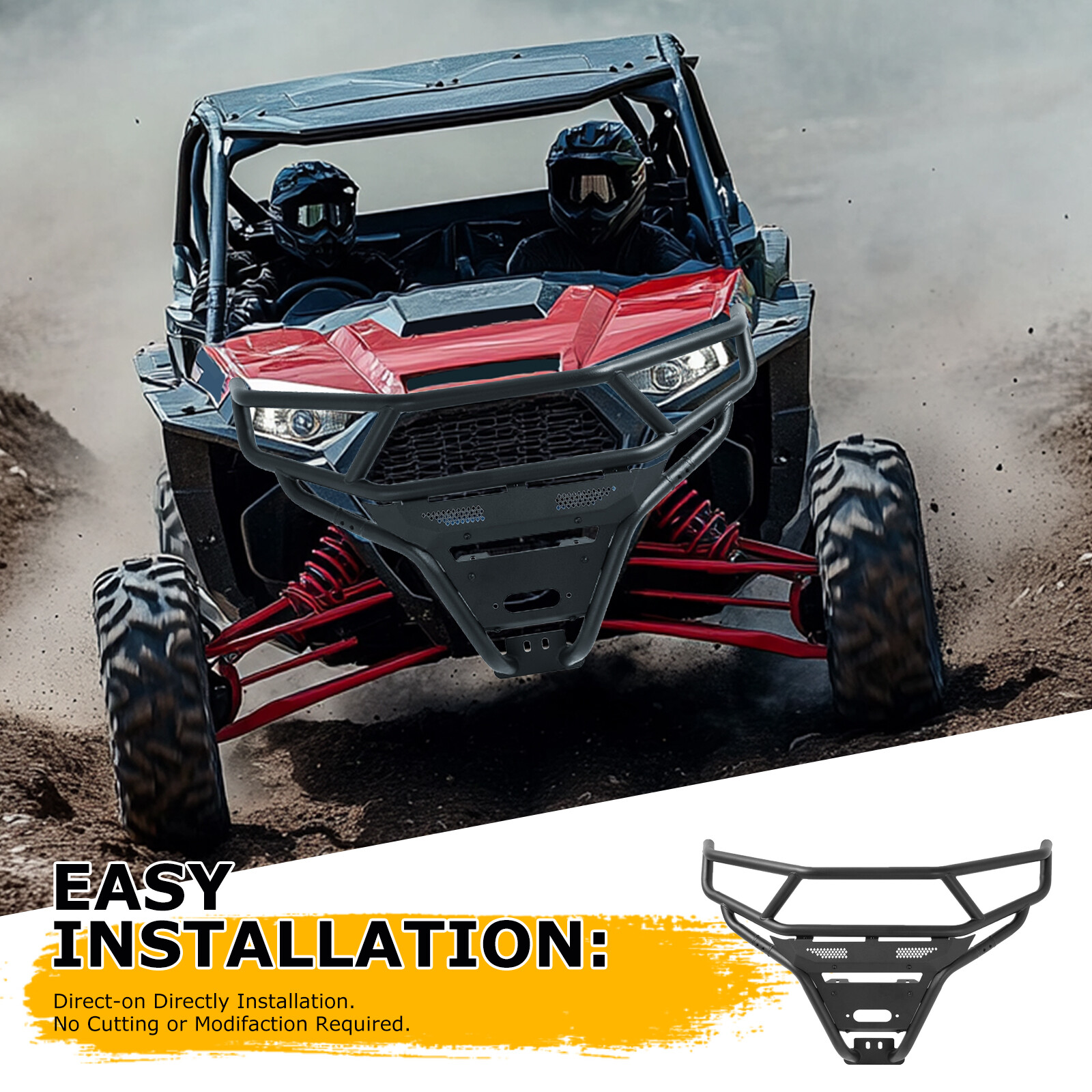 For 4WD Polaris RZR XP 1000/RZR XP 4 1000 2014-2023 Front Brush Guard Bumper