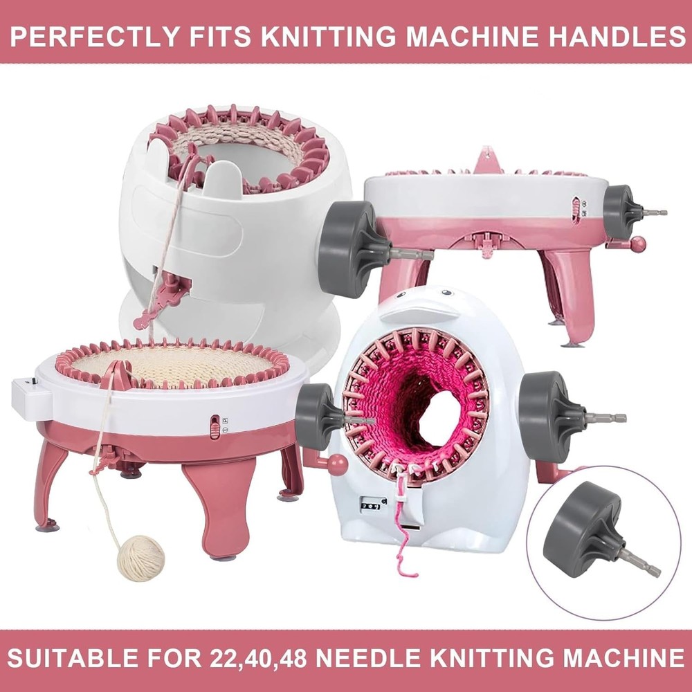 Time-Saving Knitting Machine Adapter with Electric Hex Bit for Quick Projects