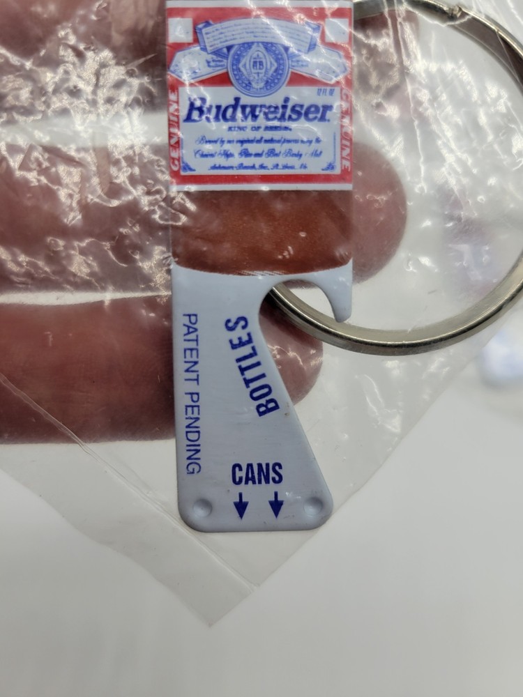 Budweiser Bottle Opener Keychains + Acrylic Keychain