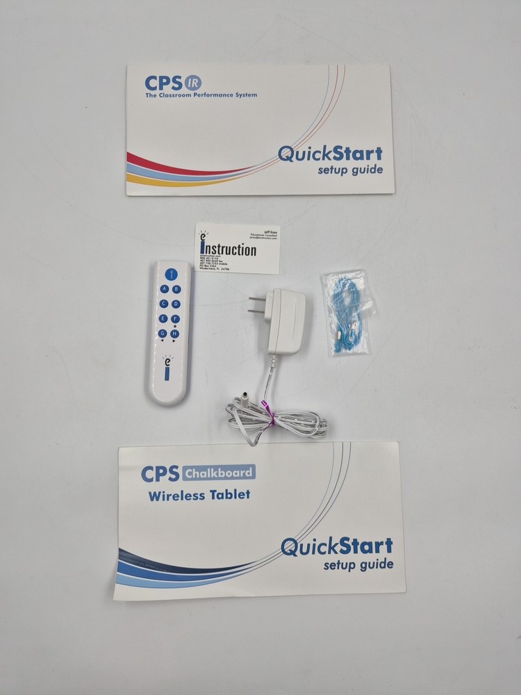 eInstruction CPS 24 IR Clickers Classroom Performance System Quick Start Guide