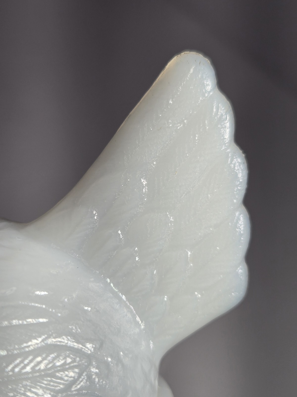 Vintage Milk Glass Hen on Nest Trinket Candy Dish White 4.25" MCM