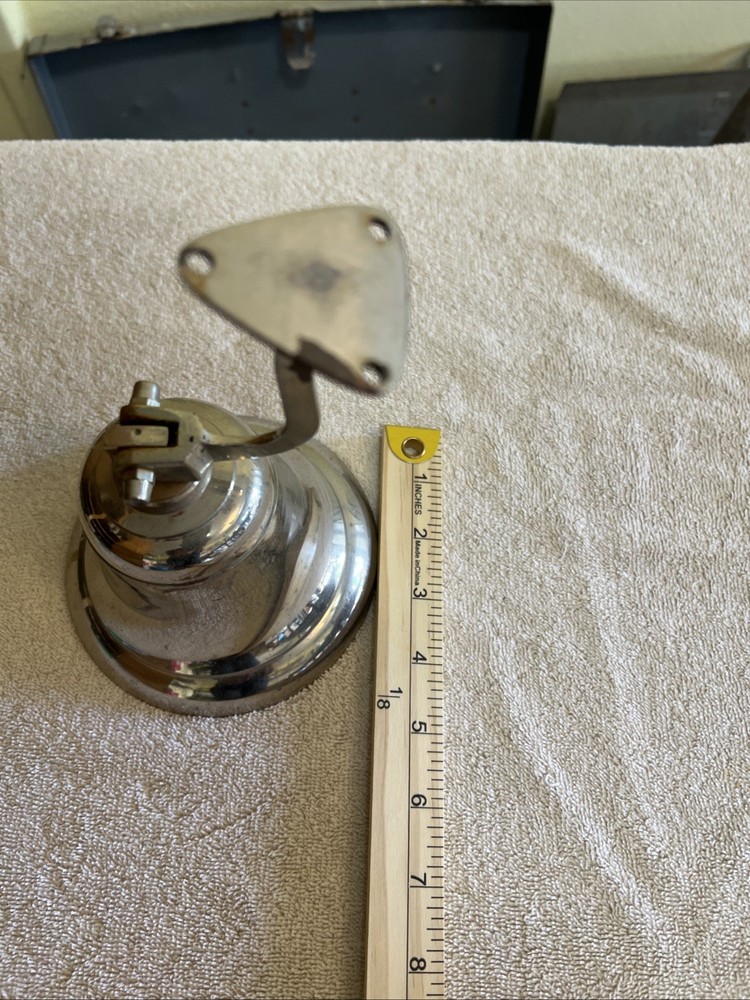 Antique Nautical Captains Bell Silver 6”