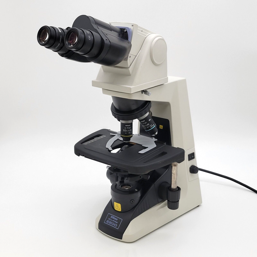 Nikon Microscope E200 LED with 2x and Tilting Ergo Head for Pathology