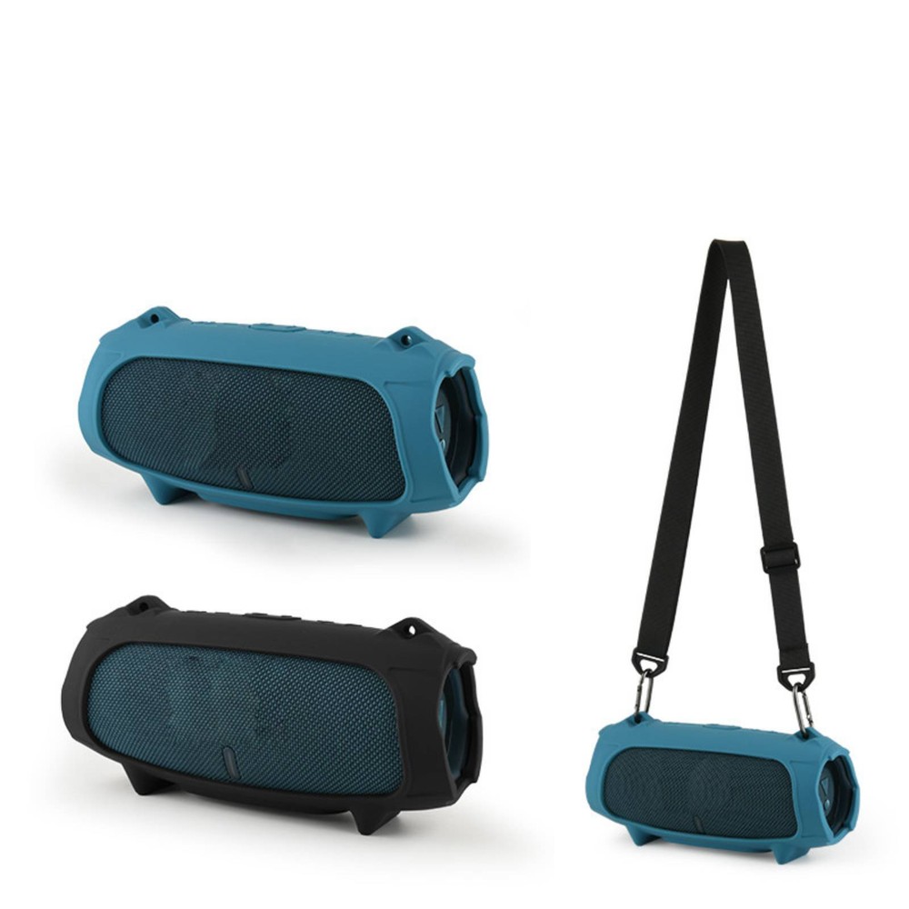 For JBL charge5/5 WiFi Bluetooth Speaker Silicone Protective Case+Shoulder Strap