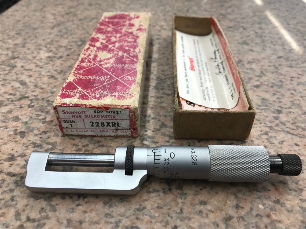 Starrett No. 228XRL Hub Micrometer
