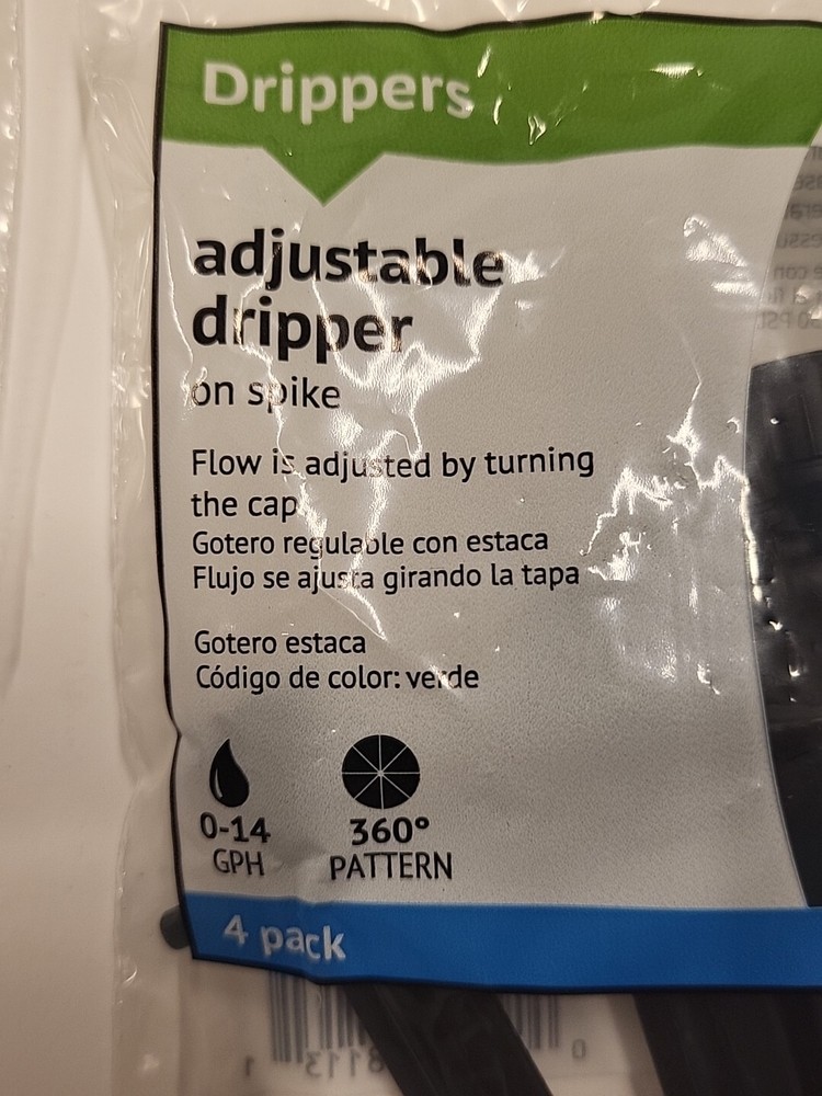 Dig BA1B #39a Adjustable Flow Drip System on Spike - 4 Pack