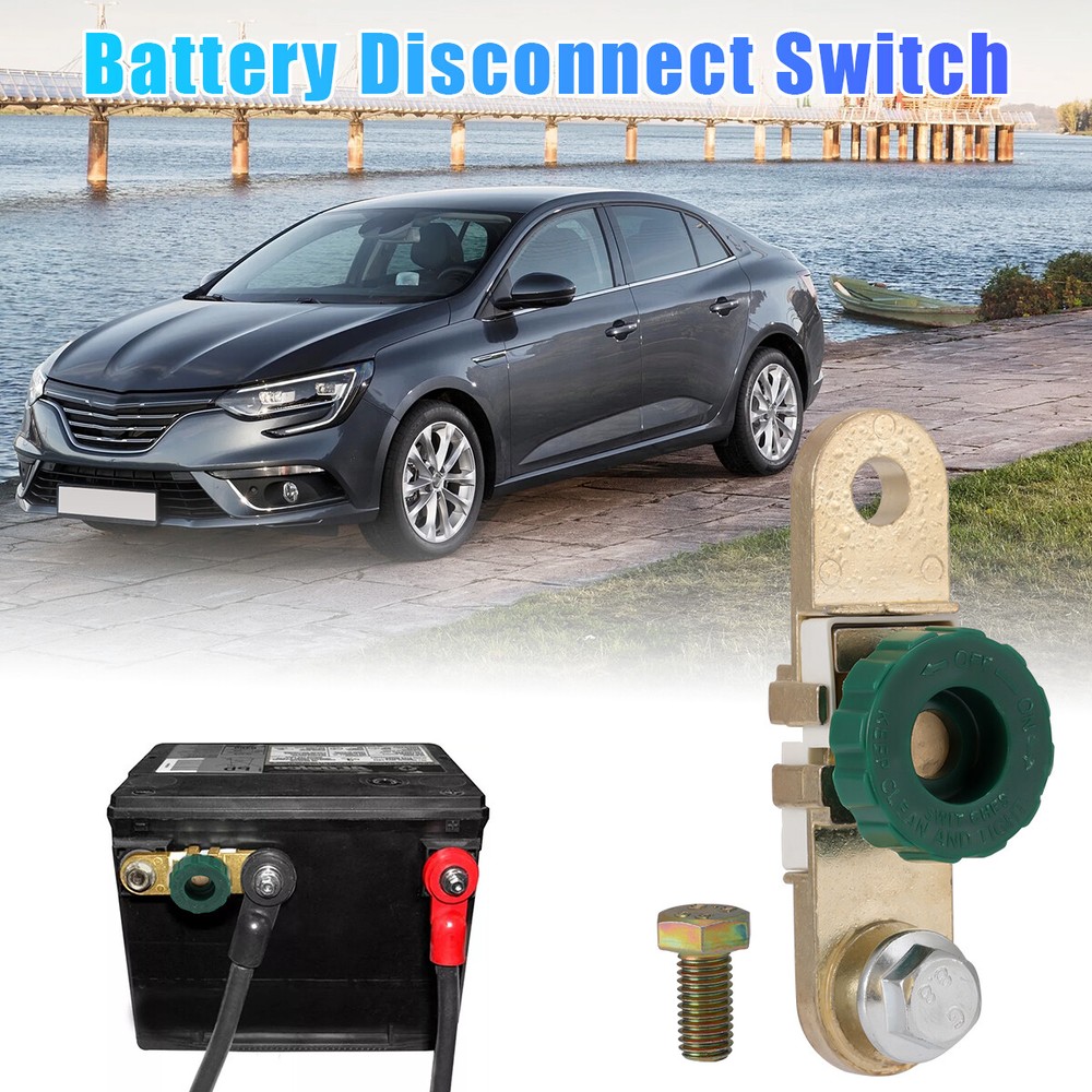 2X Battery Link Terminal Quick Cut-off Disconnect Kill Shut Switch Side Post new