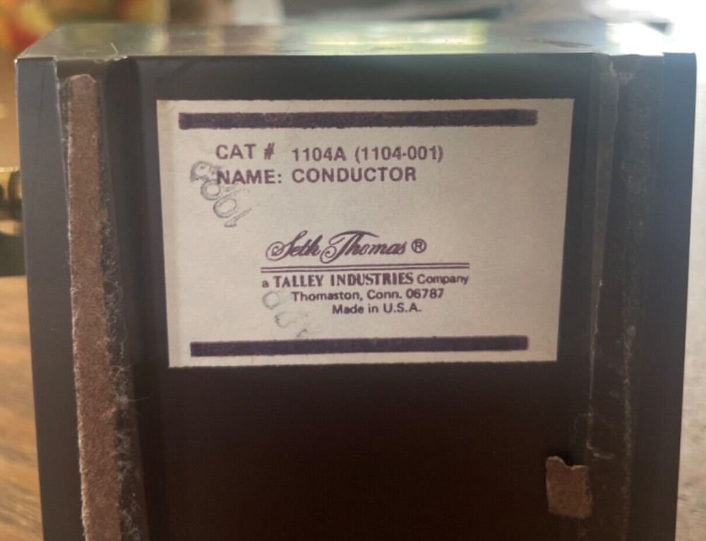 Vintage Seth Thomas Metronome Conductor Plastic Case Wind up