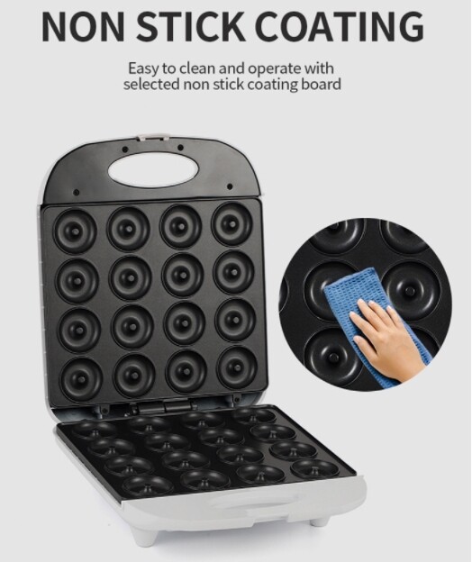 16 hole doughnut machine double-sided heating cake dessert Dim sum bread machine