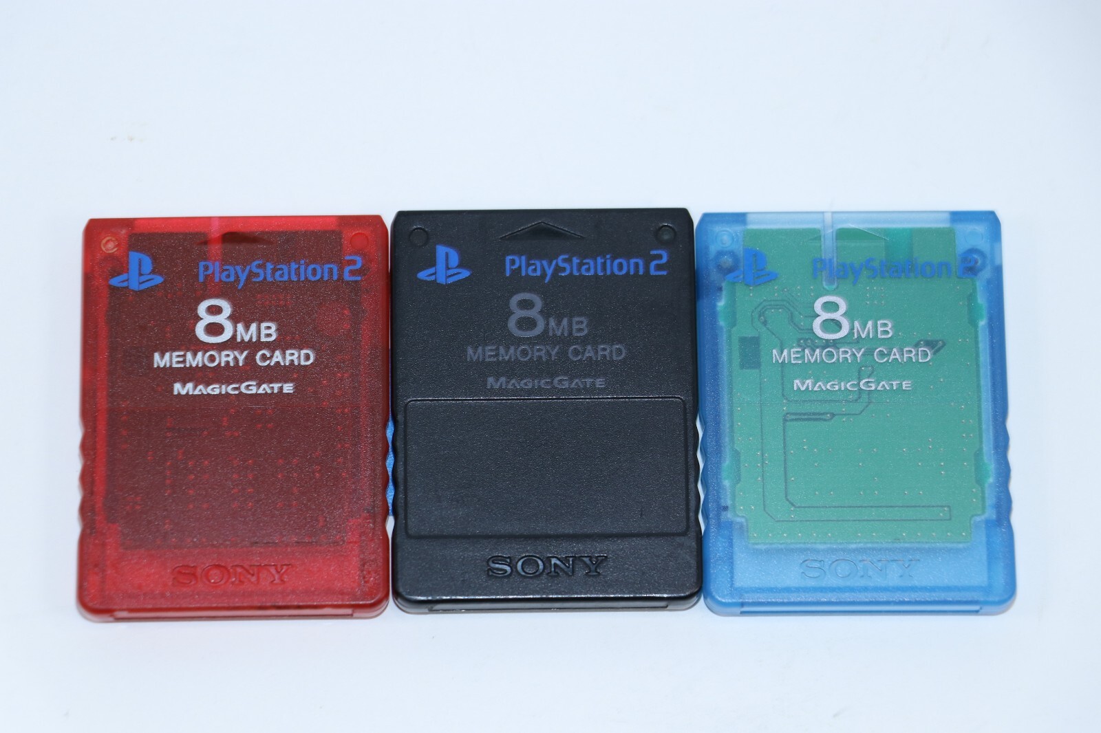OEM SONY PLAYSTATION 2 PS2 MEMORY CARD SPCH-10020 8MB PICK YOUR COLOR DATA CLEAR