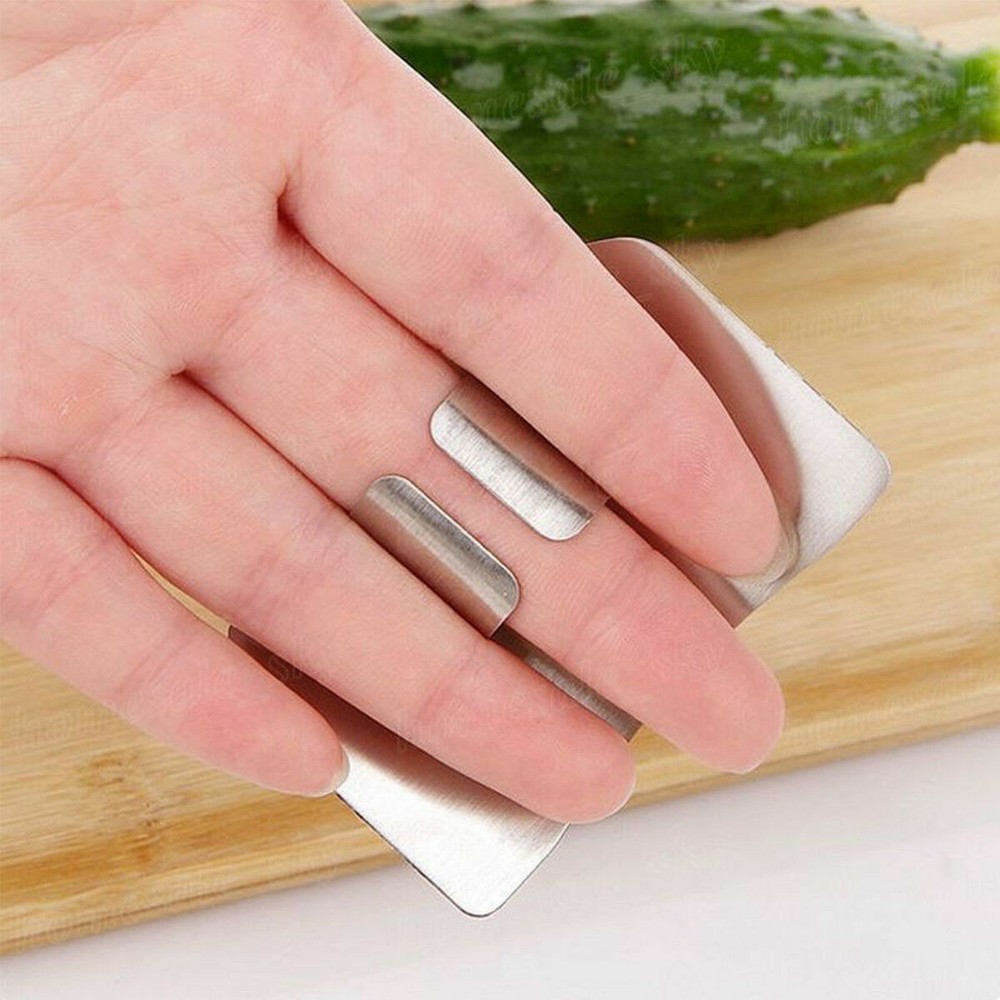 BUY ONE GET ONE FREE Kitchen Finger Protector Stainless Steel Slice Shield Tools